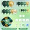 153PCS Green & Gold Balloon Garland Kit – Latex & Confetti Balloons for Graduation & Birthday